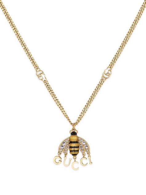 gucci coin necklace bee|Gucci choker necklaces.